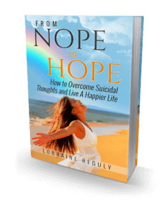 From NOPE to HOPE - 3D e-book cover with girl