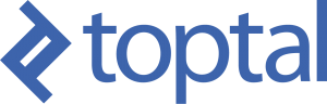Toptal logo for post about where to find a freelancing job