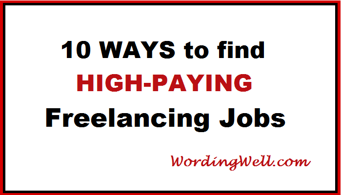 image for 10 Ways to find HIGH PAYING Freelancing Jobs blog post on earning more money