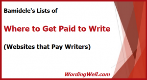 image for blog post of lists of where to get paid to write