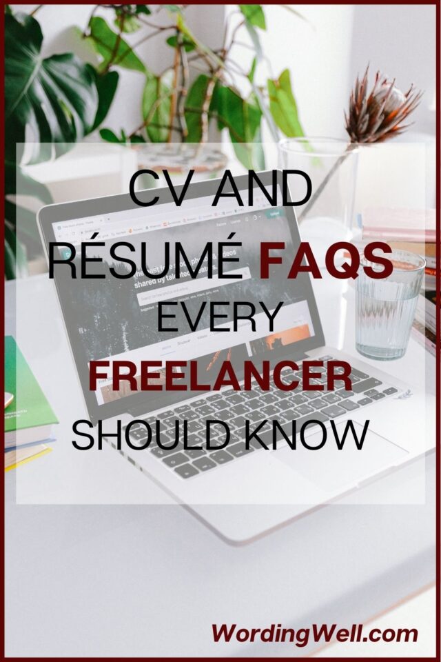 cv and resume faqs