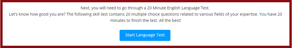 the 20-minute test at Contentmart