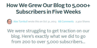 How We Grew Our Blog to 5 000 Subscribers in Five Weeks